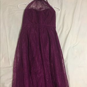 David’s bridal bridesmaid dress-Sangria